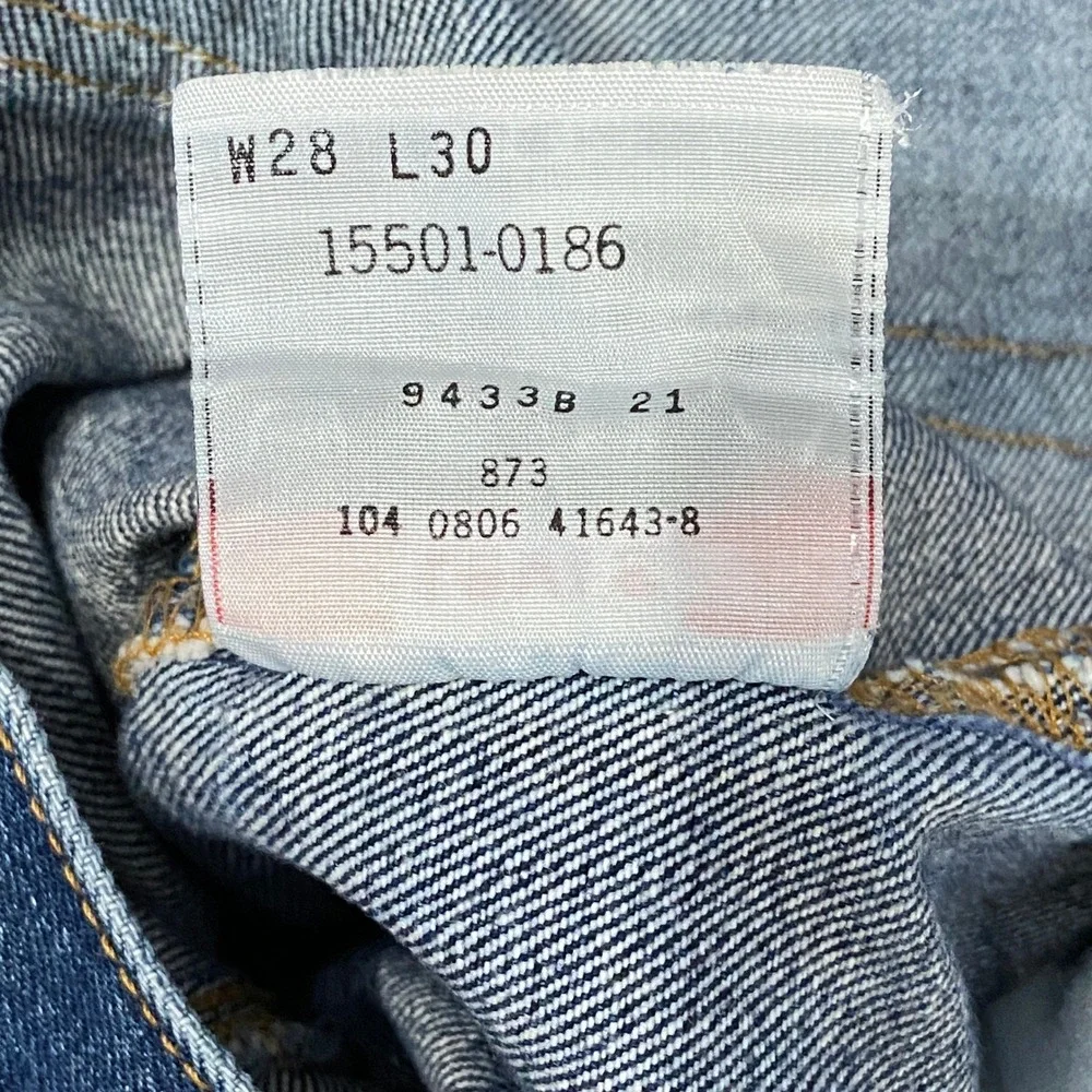 Vintage Levi's 501 XX Jeans W28 L30 Made in Mexico Button Fly 100% Cotton 2006